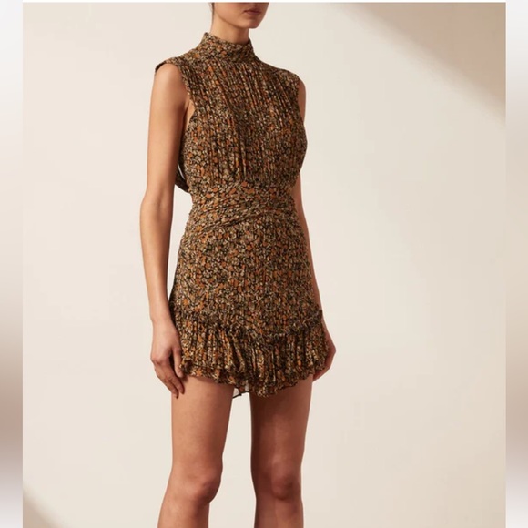 PALOMA SLEEVELESS RUCHED MINI DRESS US 4 shona joy revolve - Picture 3 of 7